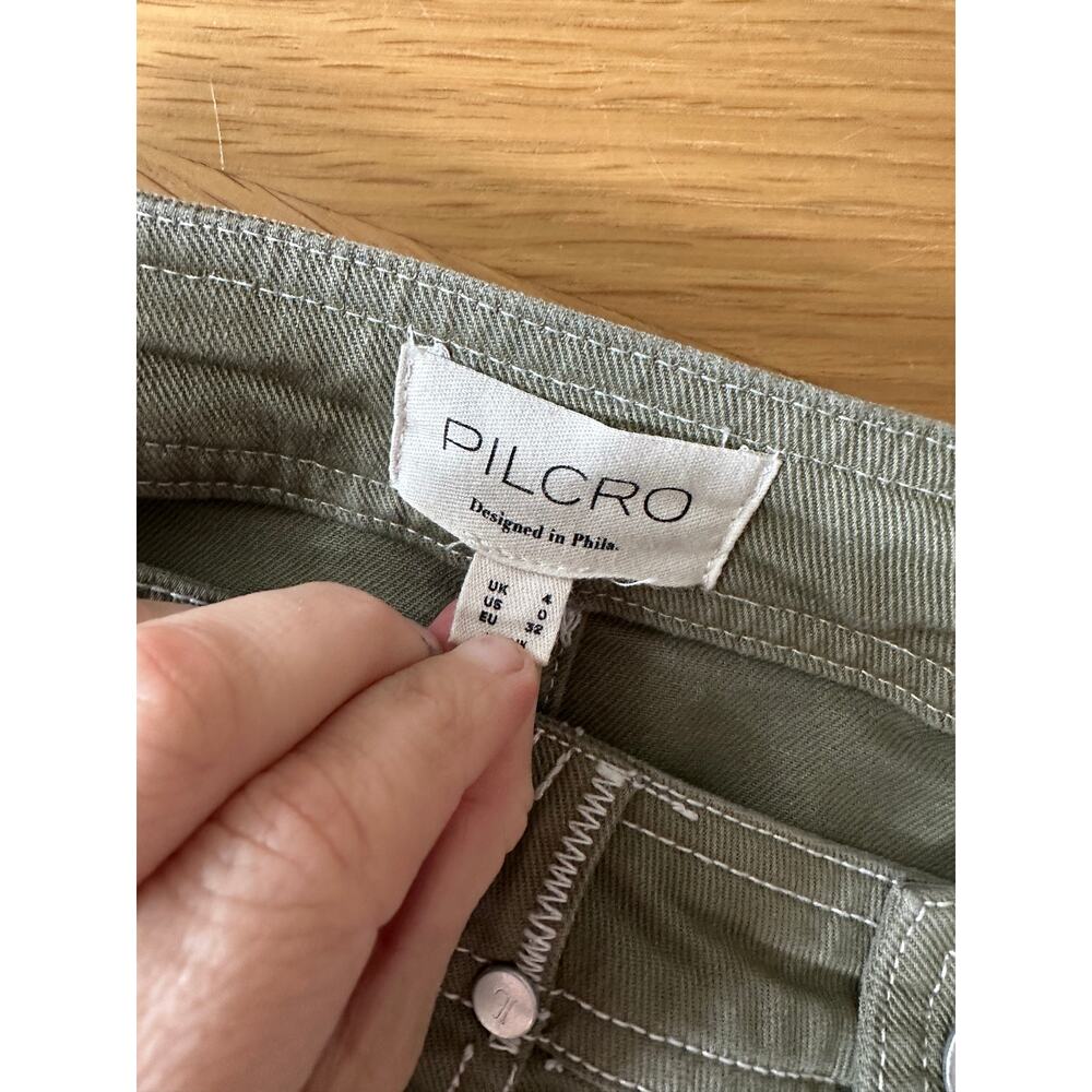 Pilcro by Anthropologie Carpenter Maxi Skirt | Moss Green | Size xs workwear - Picture 5 of 9